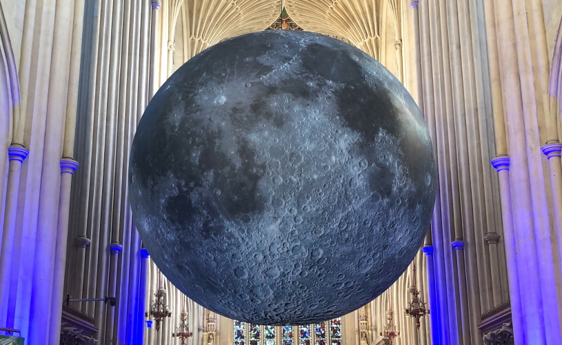 Luke Jerram's Museum of the Moon at Bath Abbey